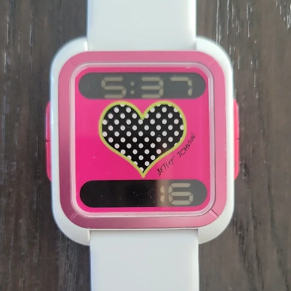 Betsey Johnson | Accessories | Betsey Johnson Pink And White 